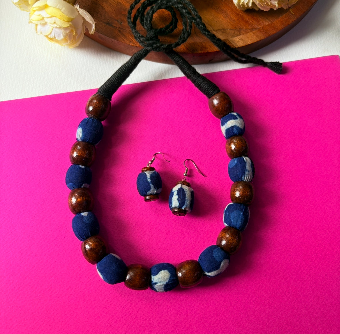 Wooden Beaded Necklace Set 03